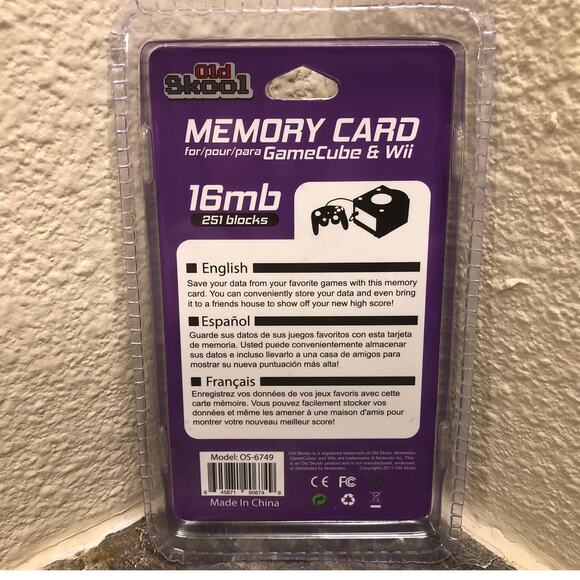 GameCube 16MB Memory Card (251 Blocks) - Old Skool - Nintendo - Picture 2 of 3